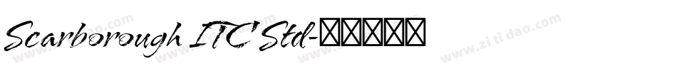 Scarborough ITC Std字体转换